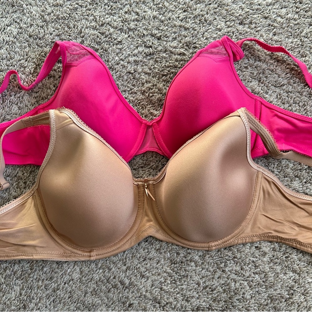 Wacoal Pink and Tan Bra Duo